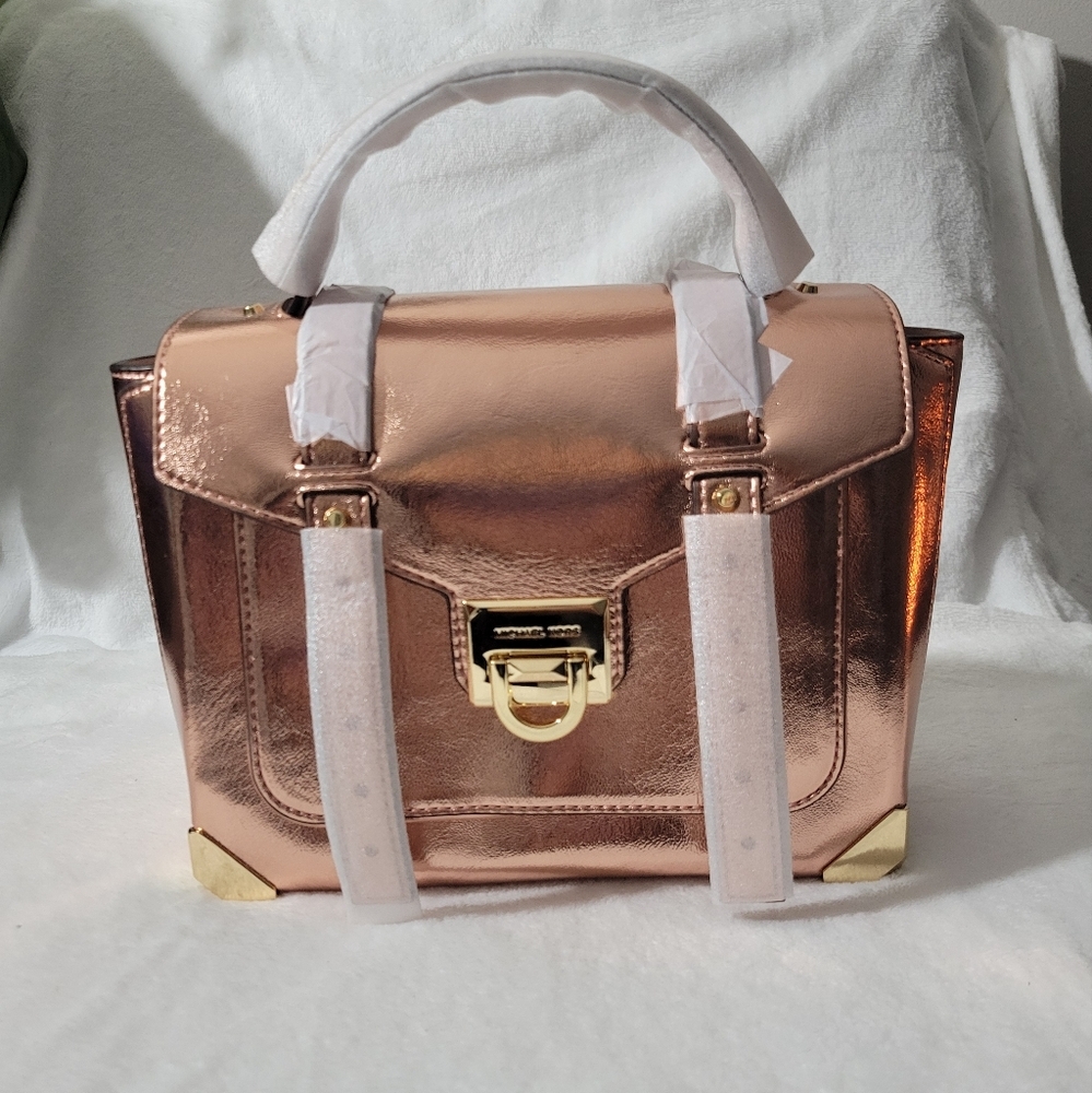 Michael Kors Metallic Rose Gold Women's Bag